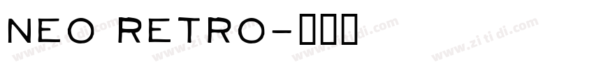 Neo Retro字体转换